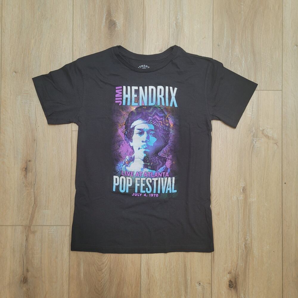 Jimi Hendrix T-Shirt Mens S (Tagged XL Fits Small) Atlanta Pop Festival 1970s